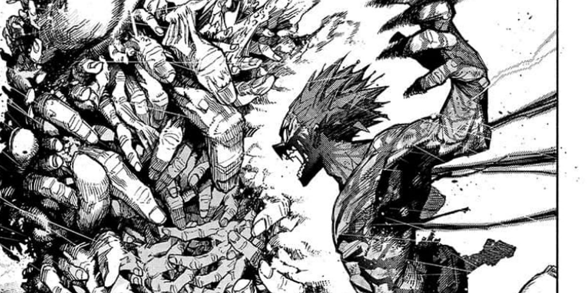 Deku's Breakthrough in His Fight Against Shigaraki Revealed in MHA Chapter 417 - -1912643047